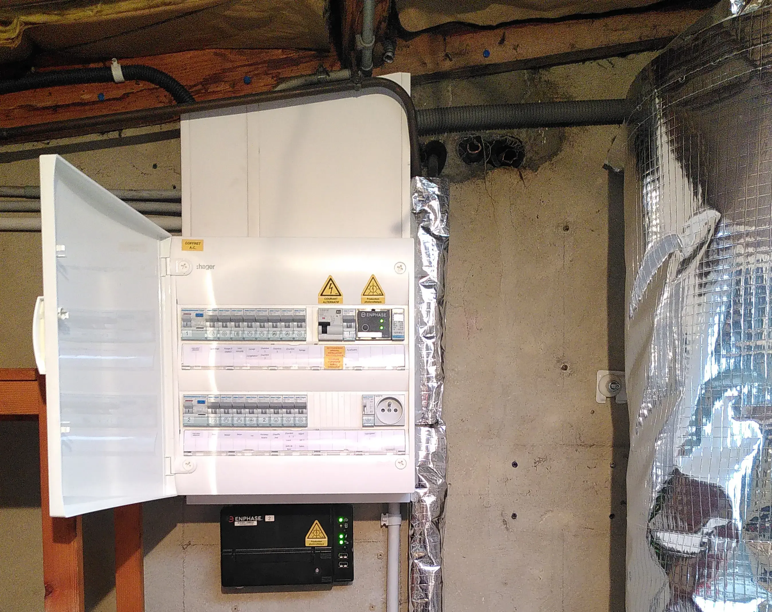 Tableau électrique remis aux normes